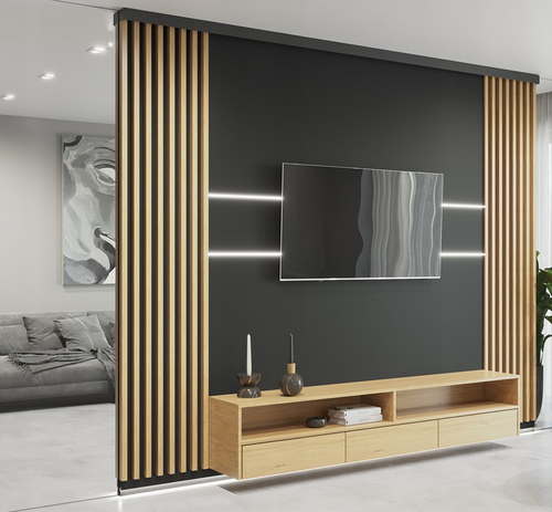 Lamele na płycie WALLDAY LIGHT - listwa przypodłogowa z oświetleniem LED - 48,4 cm