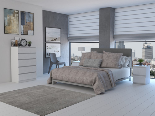 Komoda MALWIN S5 - Biel Mat