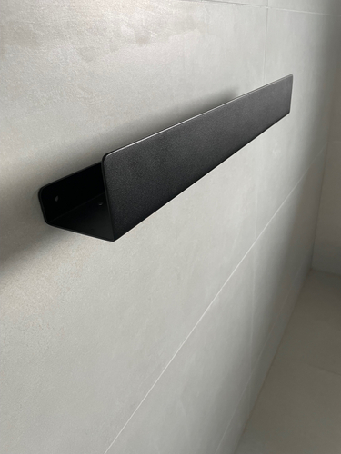 Półka łazienkowa pod prysznic, do łazienki ENTRA - Czarny