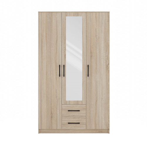 Szafa garderoba z lustrem KLAMBI 120CM - Dąb Sonoma
