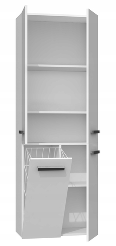 Szafka łazienkowa ATRI 2D 1K 60CM - Biel Połysk