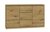 Komoda VITEK D2S3 120CM - Dąb Artisan