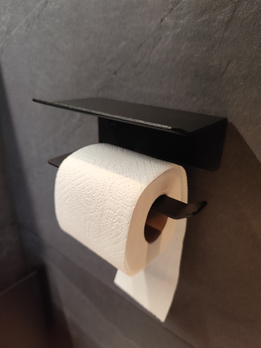 Uchwyt na papier toaletowy INTERNO P - Czarny