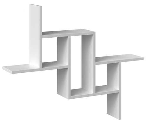 Regał wiszący ścienny BILBO - Biel Mat