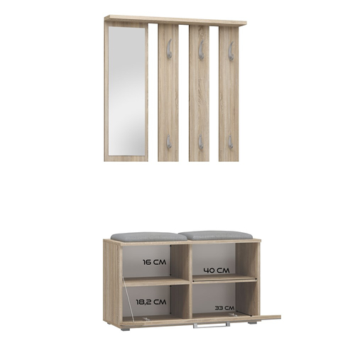 Garderoba przedpokojowa PALO - Dąb Sonoma