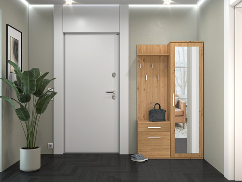 Garderoba przedpokojowa GANTLOR - Dąb Artisan