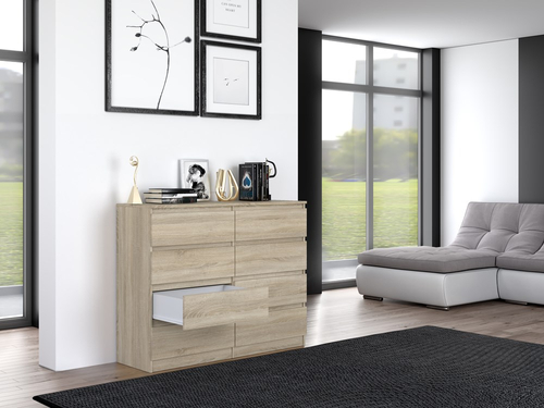 Komoda MALWIN S8 120CM - Dąb Sonoma