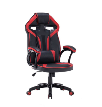 Fotel gamingowy obrotowy TRON-X - Czerwony