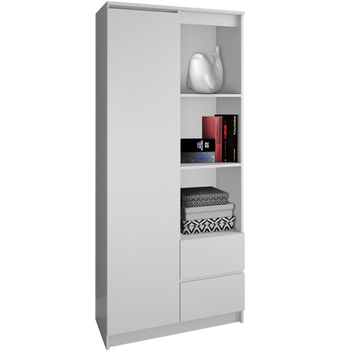 Regał szafa LILY LS-80 - Biel Mat