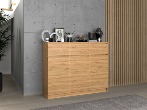 Komoda VITEK D3S3 - Dąb Artisan