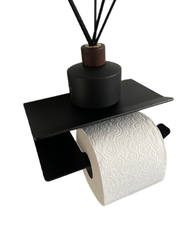 Uchwyt na papier toaletowy INTERNO P - Czarny