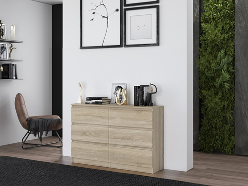 Komoda MALWIN S6 120CM - Dąb Sonoma