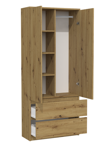 Szafa garderoba ORMAR - Dąb Artisan