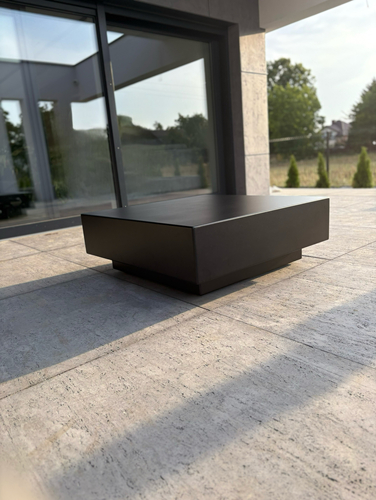 Stolik kawowy ogrodowy kwadratowy MOKKA - Czarny