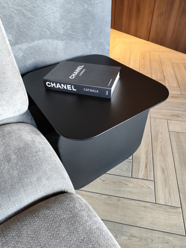 Stolik kawowy metalowy QUADRO - Czarny