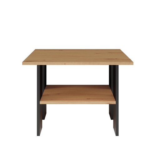 Stolik kawowy ława MODER - Czerń / Dąb Artisan