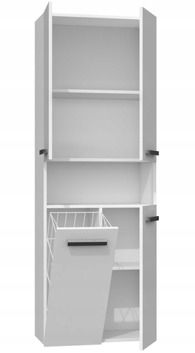 Szafka łazienkowa ATRI 1K DK3 60CM - Biel Połysk