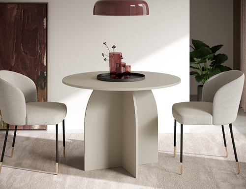 Stół do jadalni okrągły BAMBI 100cm - Kaszmir