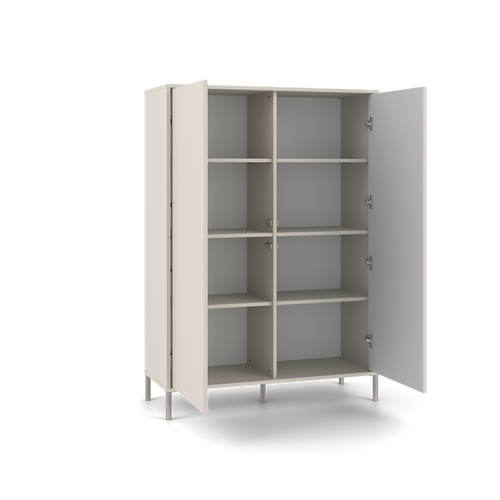 Witryna z lamelami 103cm MISEL 2LG - Kaszmir