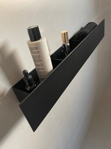 Półka Łazienkowa pod prysznic, do łazienki DECOLLO 60CM - Czarny