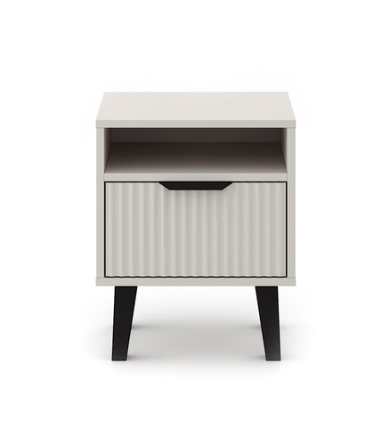 Szafka nocna z lamelami PIAZZA 1S - Kaszmir