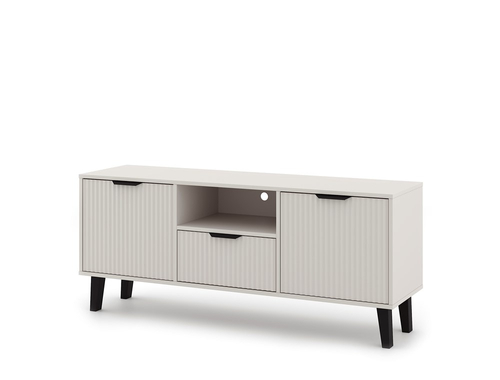 Szafka RTV z lamelami 140cm PIAZZA - Kaszmir