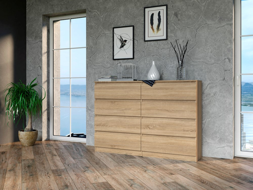 Komoda MALWIN S8 140CM - Dąb Sonoma