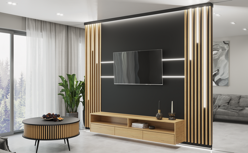 Lamele na płycie WALLDAY LIGHT - pełen zestaw - 100,4 cm