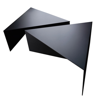 Stolik kawowy metalowy TRIANGOLO - Czarny