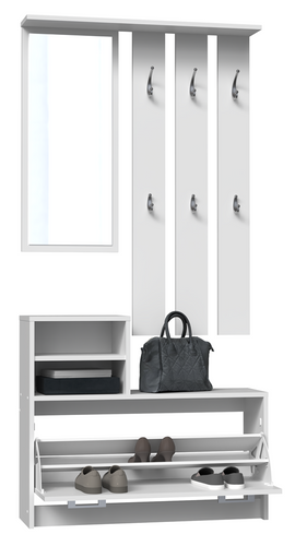 Garderoba przedpokojowa BARTEK - Biel Mat