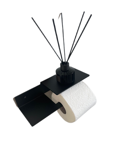 Uchwyt na papier toaletowy NESSO P - Czarny