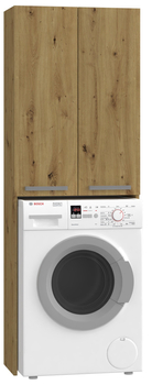 Szafka łazienkowa nad pralkę HOLO D2 - Dąb Artisan