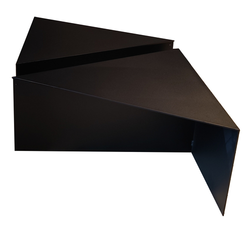 Stolik kawowy metalowy TRIANGOLO - Czarny