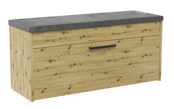 Szafka na obuwie z siedziskiem LARMA - Dąb Artisan