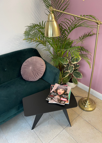 Stolik kawowy metalowy ALLA - Czarny