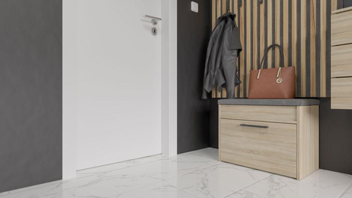 Szafka na obuwie z siedziskiem LARMA MINI - Dąb Sonoma