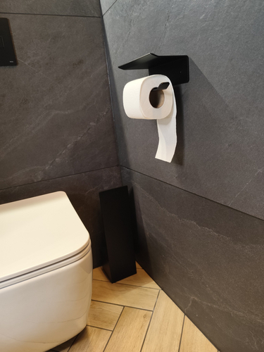 Uchwyt na papier toaletowy INTERNO P - Czarny