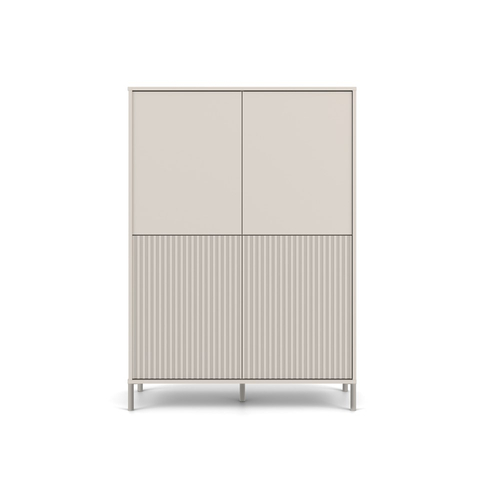 Witryna z lamelami 103cm MISEL 2L2G - Kaszmir