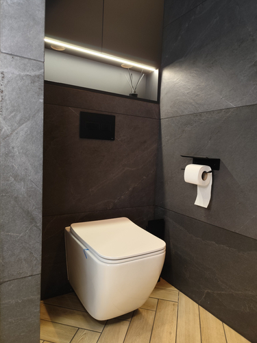 Uchwyt na papier toaletowy INTERNO P - Czarny