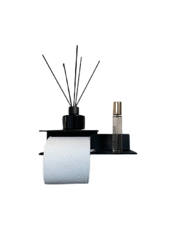 Uchwyt na papier toaletowy NESSO L - Czarny