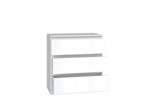 Komoda MALWIN S3 70CM - Biel Połysk