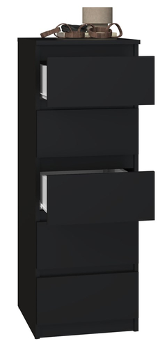 Komoda MALWIN SL5 - Czerń Mat