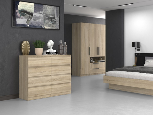 Komoda MALWIN S8 120CM - Dąb Sonoma