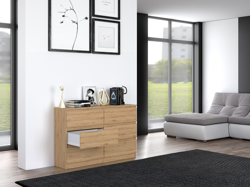 Komoda MALWIN S6 120CM - Dąb Artisan