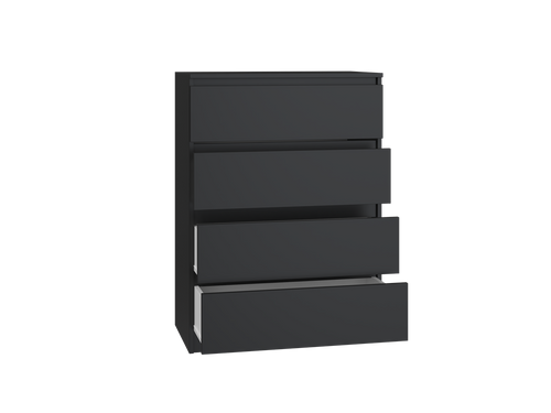 Komoda MALWIN S4 70CM - Czerń Mat