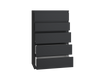 Komoda MALWIN S5 - Czerń Mat