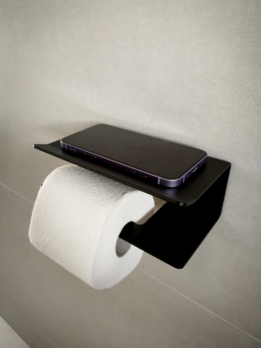 Uchwyt na papier toaletowy INTERNO L - Czarny