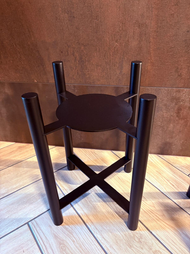 Kwietnik, stojak na kwiaty metalowy VELO 35cm - Czarny