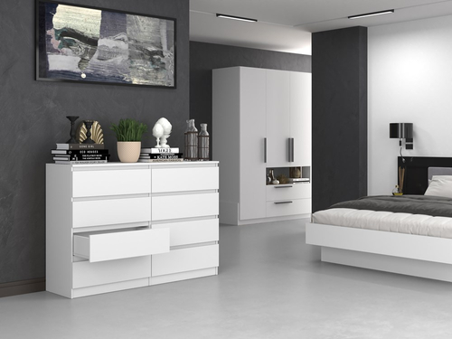 Komoda MALWIN S8 140CM - Biel Mat