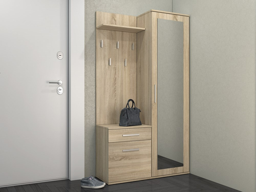 Garderoba przedpokojowa GANTLOR - Dąb Sonoma